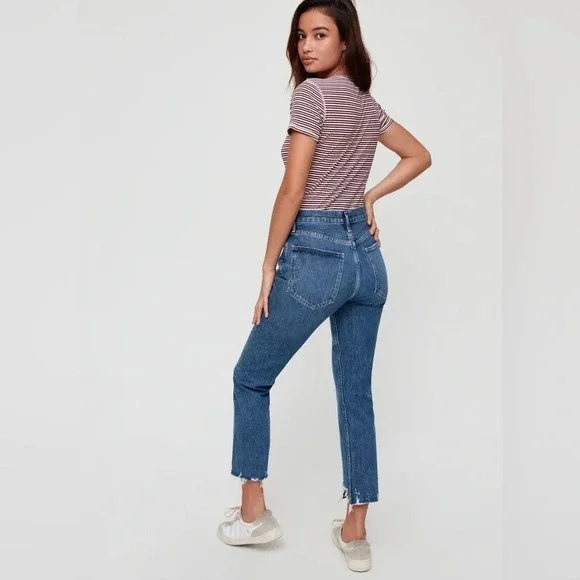 AGOLDE Riley High  Rise Straight-Leg Jeans in Veto - Picture 3 of 13